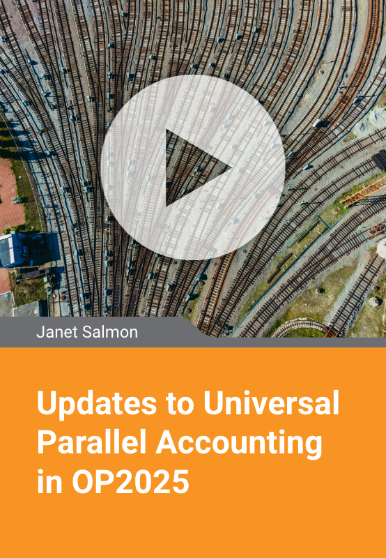 Updates to Universal Parallel Accounting in OP2025