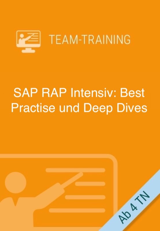 SAP RAP Intensiv: Best Practise und Deep Dives