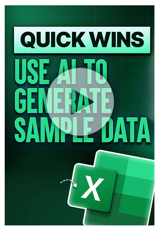 How to Use AI to Generate Sample Data for Excel